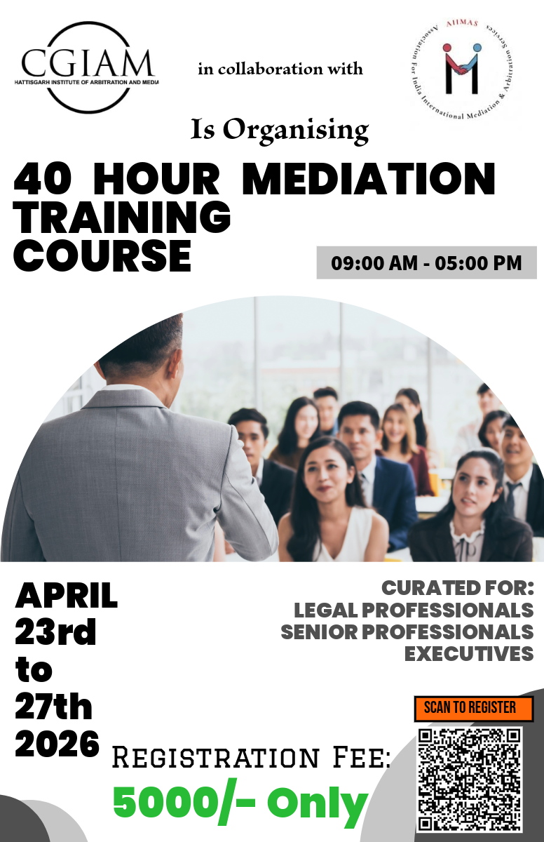 40 Hour Mediation Training Course